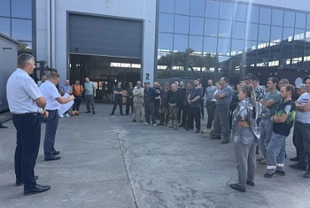 Встреча на предприятии в станице Северской